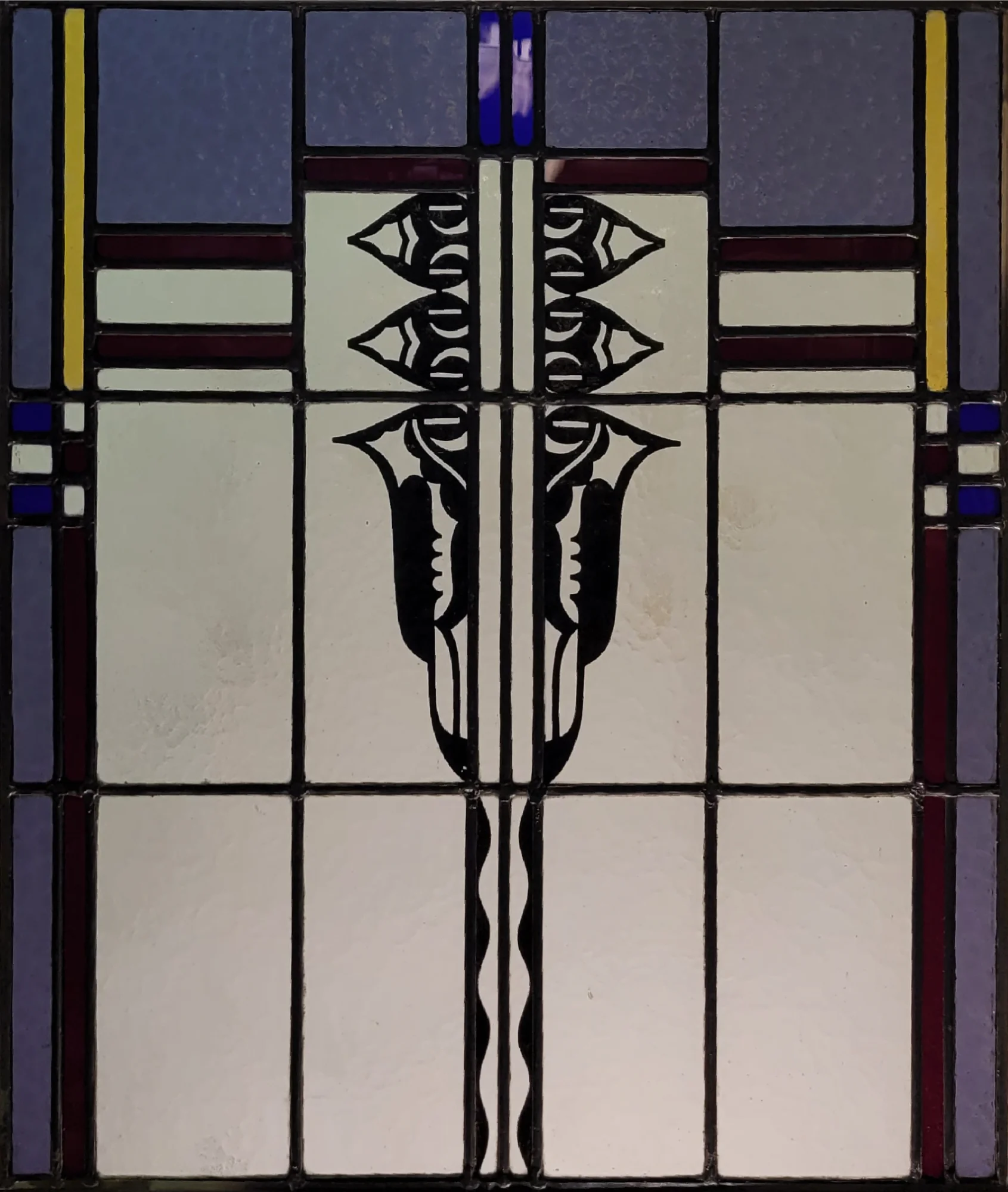 Art Deco tulpen paars