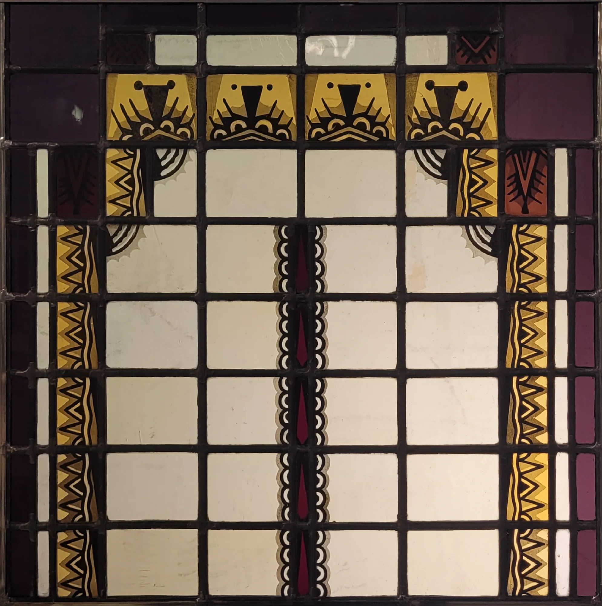 Art Deco uil-motief A